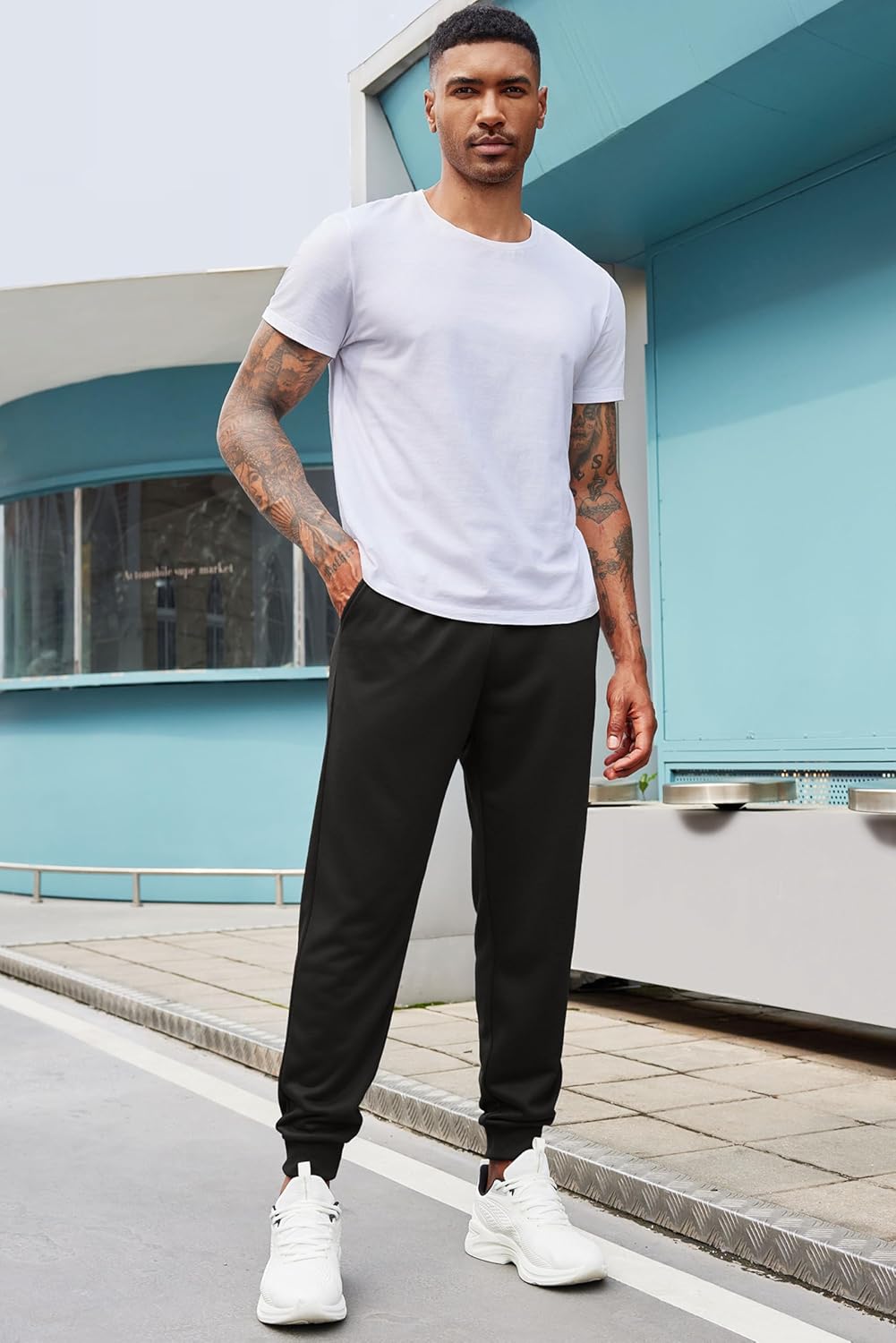 COOFANDY Men's Athletic Joggers Casual Gym Sweatpants Workout Running Track Pants with Pockets - Image 2