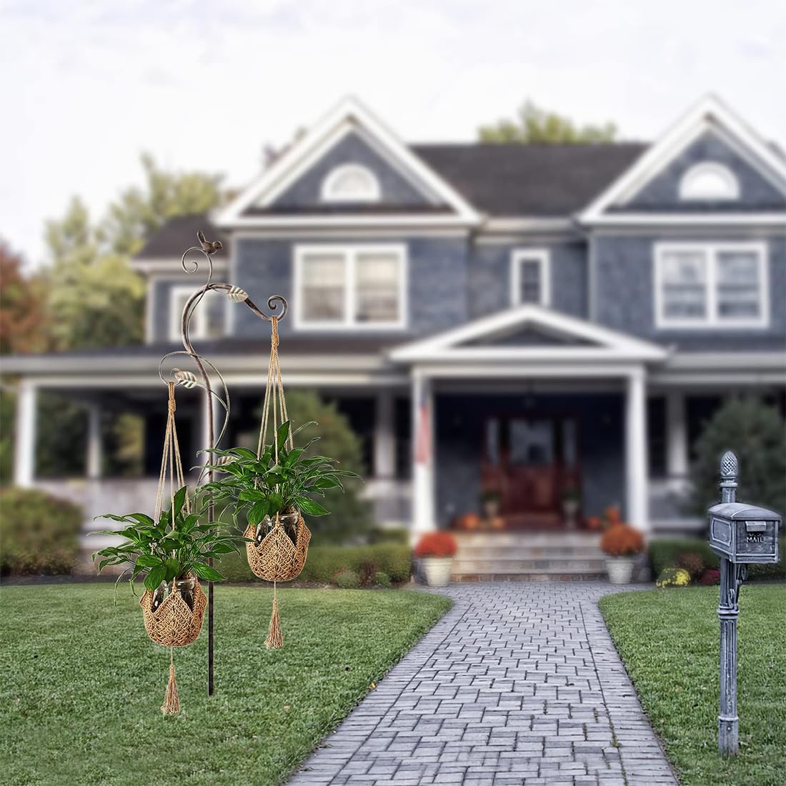 Utensili Per Il Giardinaggio Appendiabiti Per Piante Macrame Piante Sospese Plant Hangers Corda - Foto 11