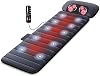 COMFIER Massage Mat Full Body Massage with Heat Function Massage Seat Cushion with Adjustable Shiatsu Neck Pillow 10 Vibration Motors for Targeted Relief of Muscle Tension