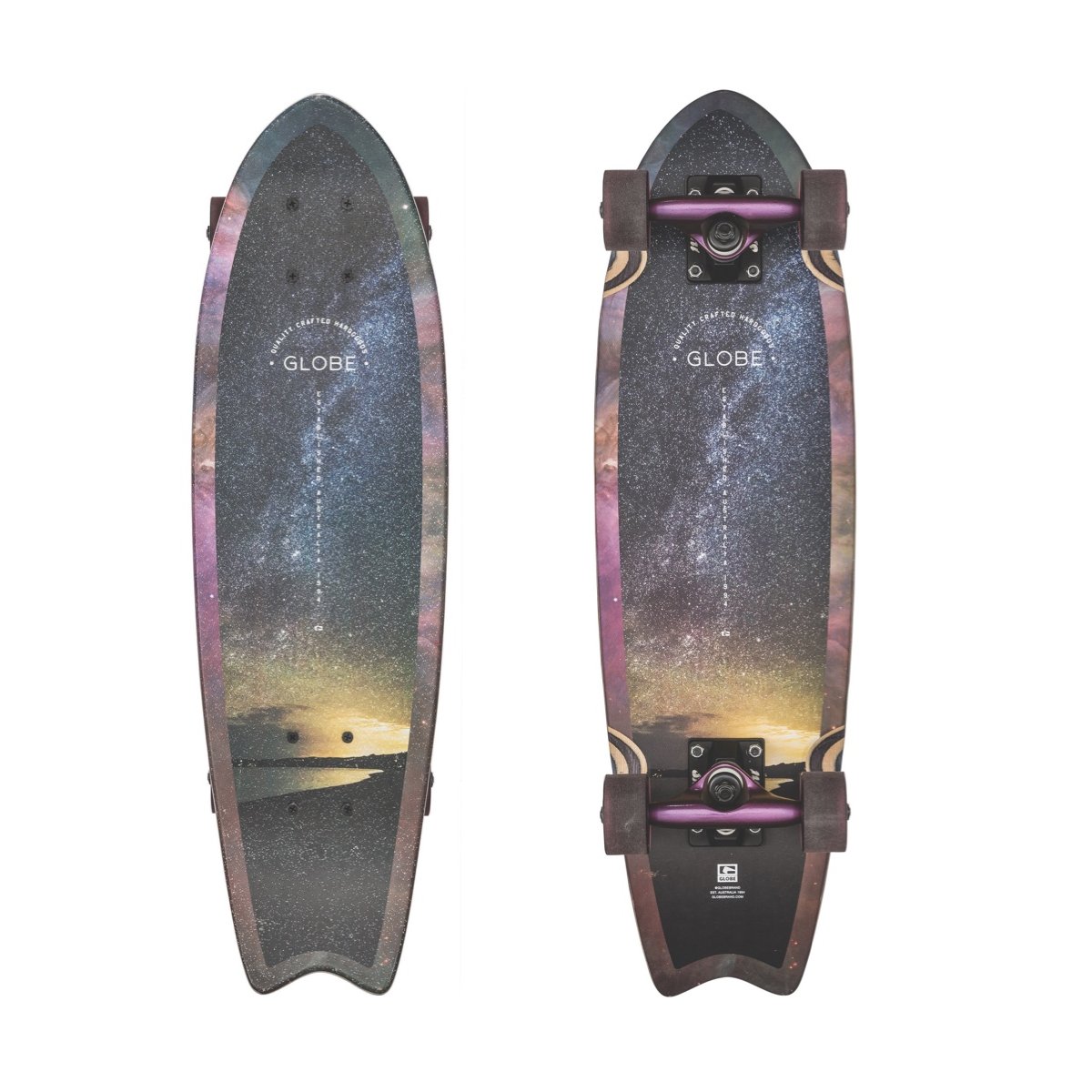 GLOBE HG Globe Sagano Cruiser Complete Skateboard, Dust, Size 26
