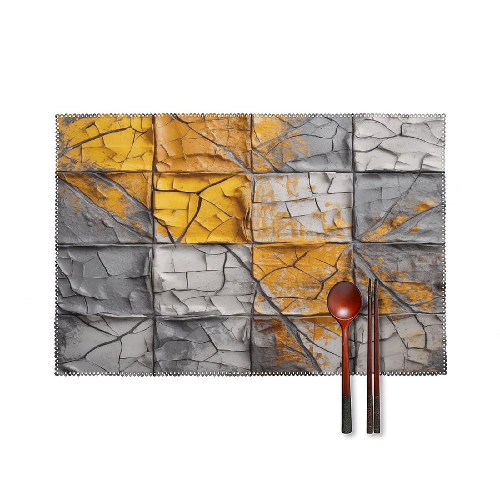 Fodpand Style Interesting Square Placemats Set Of 4 Place Mats Table Mats
