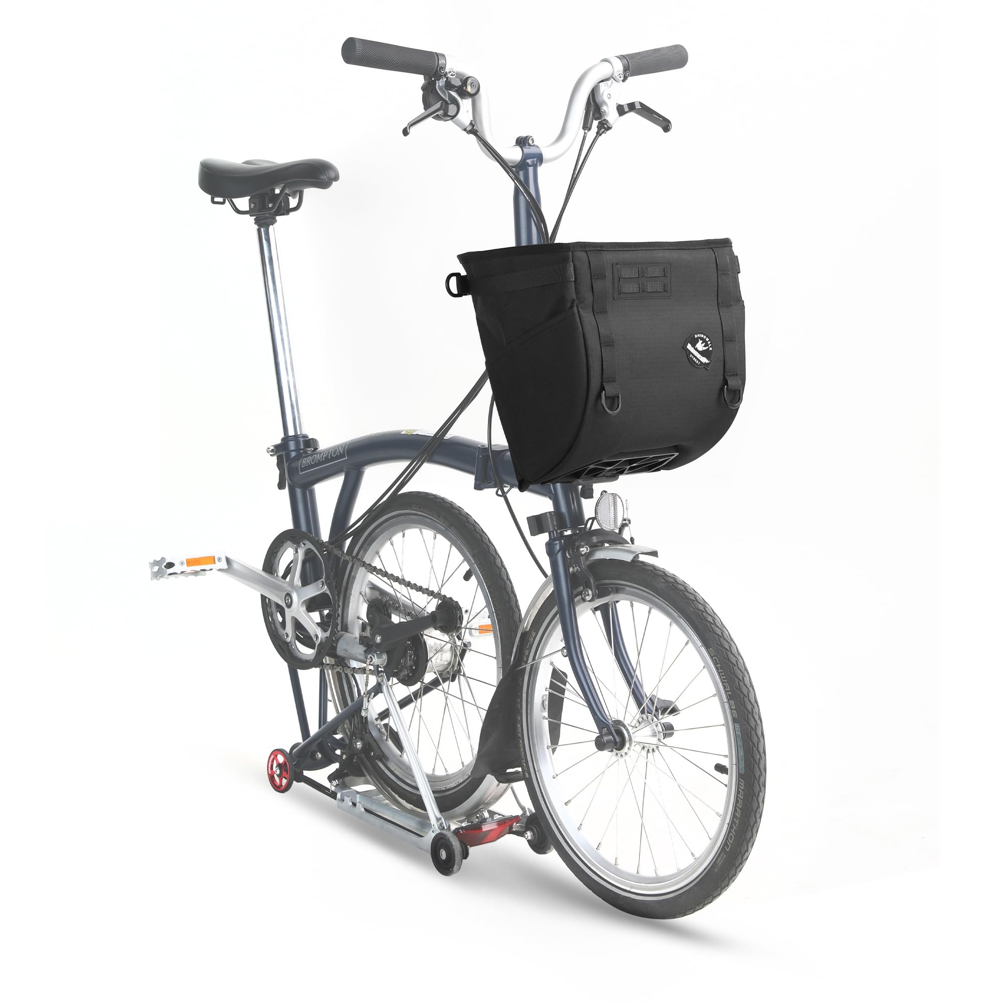 Rhinowalk Folding Bike Front Basket Bag for Brompton & Dahon