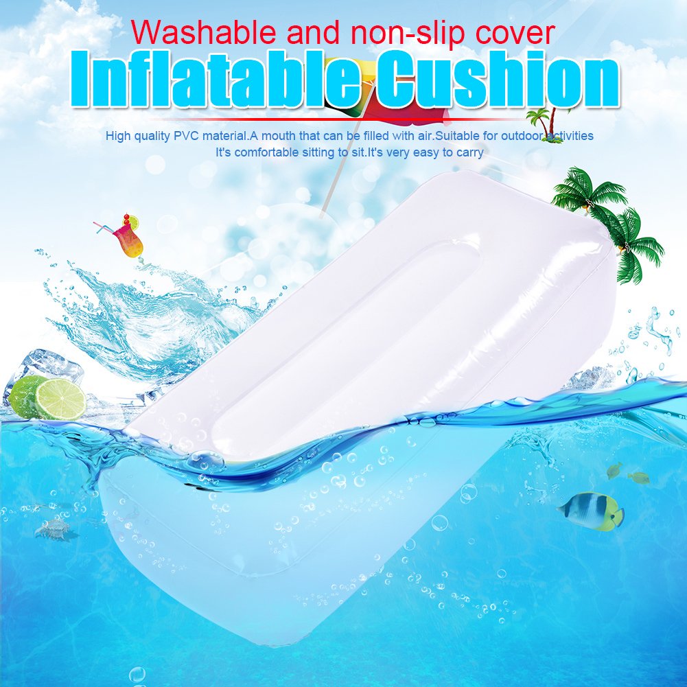 Cuscino Gonfiabile per Barca da Pesca Sedile Pieghevole da Campeggio per Attivit¨¤ All'Aperto Canottaggio e Riposo su Acqua Gonfiabile Beach Chair Pad per Escursioni
