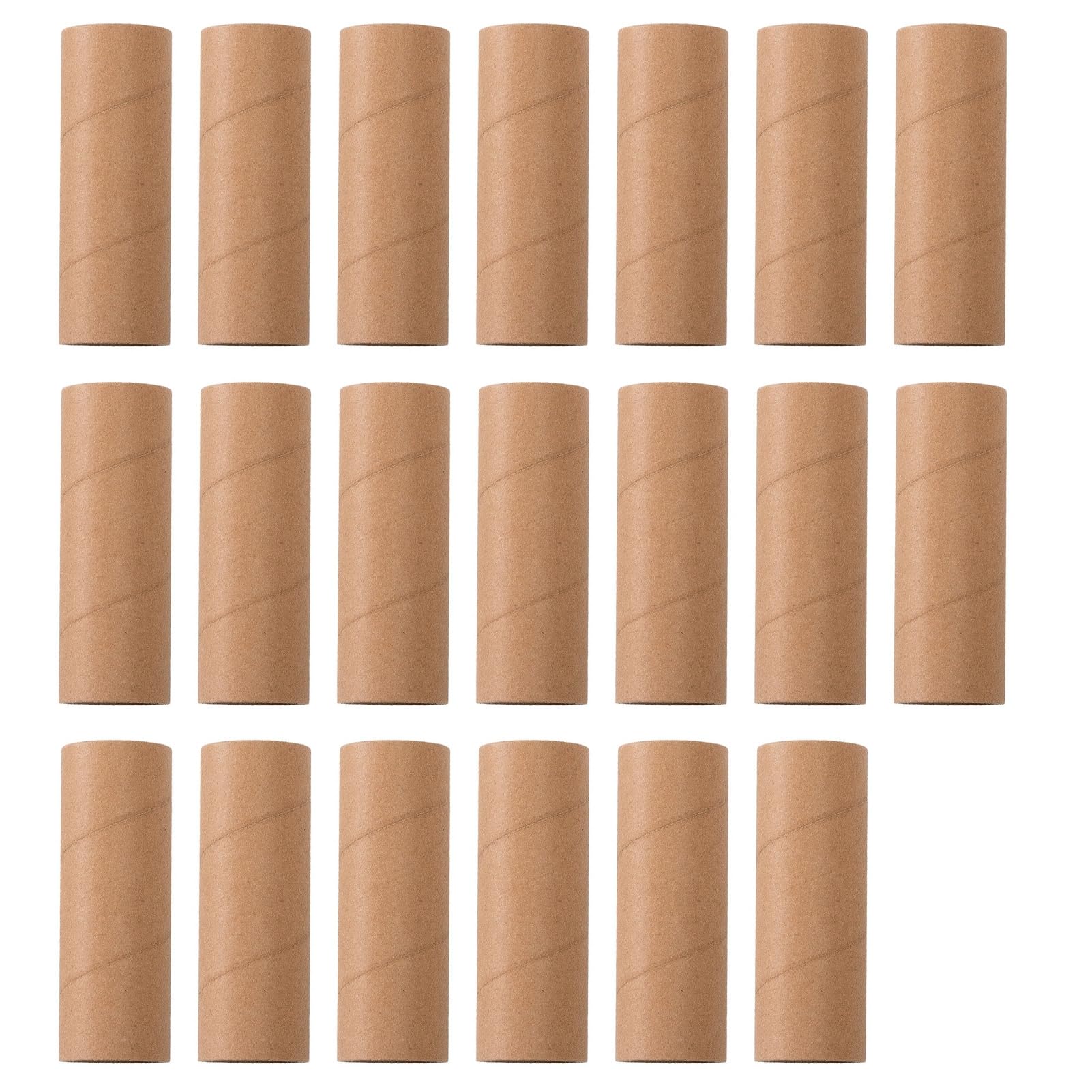 Toilettenpapierrollen, 20 Stück, Tube für Heimwerker, Handwerk, Kunstprojekte, stabile langlebige Pappröhren, handgefertigtes Zubehör, kreativ, dekorativ, braun, 15 cm