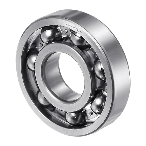 uxcell 6412 rodamiento radial profundo del despacho del rodamiento de bolitas 196.9x492.1x114.8 ft m C3 del surco, tipo abierto rodamientos de acero