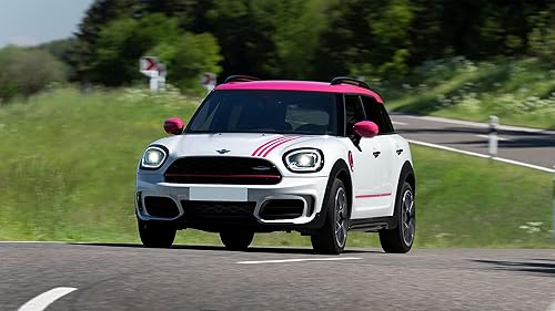 Miniatura 2 de Ancho 34 pulgadas (0.787 in), color rosa intenso para exterior e interior, moldura universal para salpicadero, parachoques, ventana, puerta,