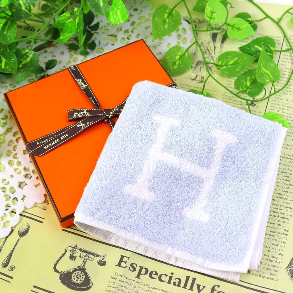 Amazon | [エルメス] 【名入れ対応可】【正規リボンBOX付き】 ハンカチ  