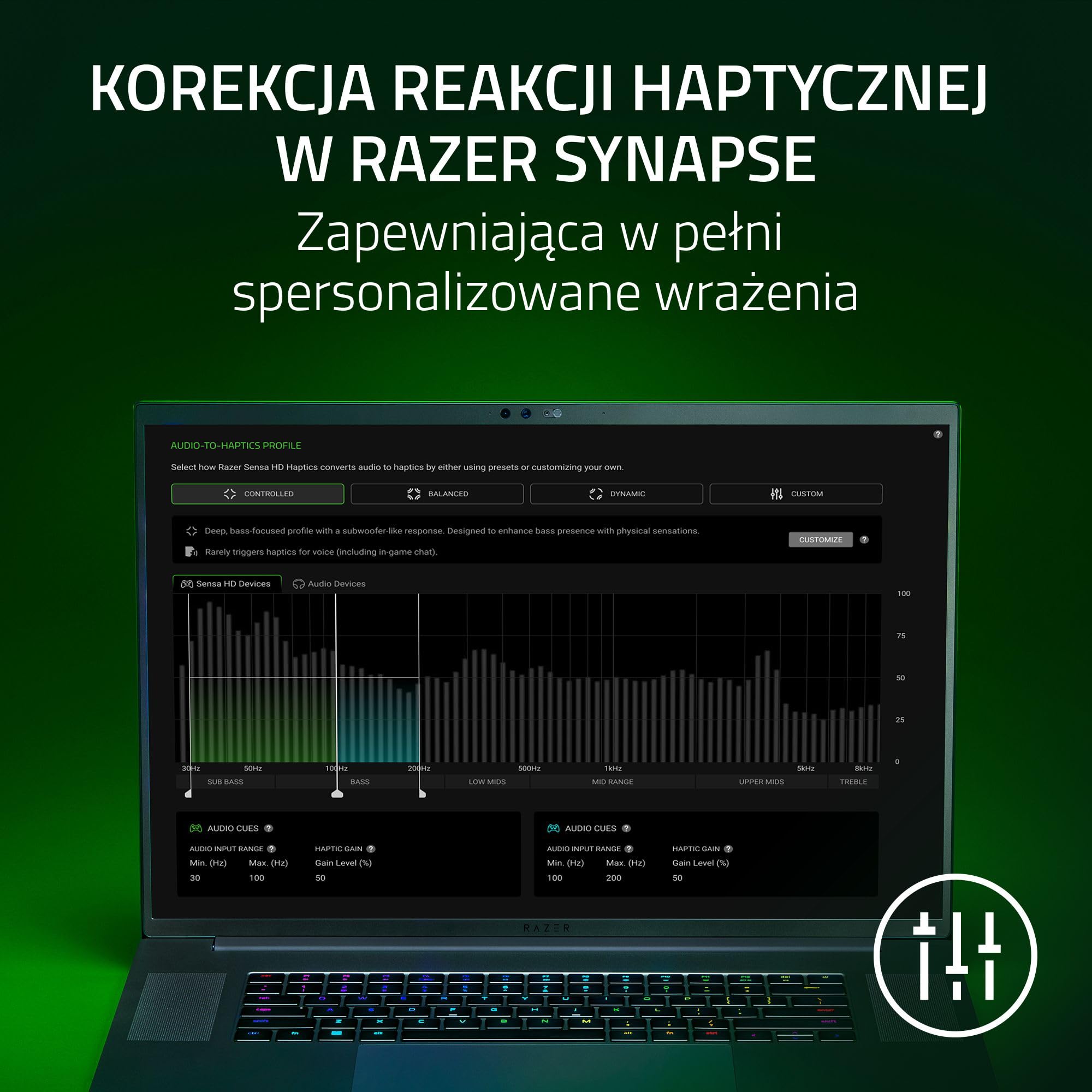 Razer Gaming Chair Acc Freyja Haptic Cushion (RC81-04340101-R3M1)