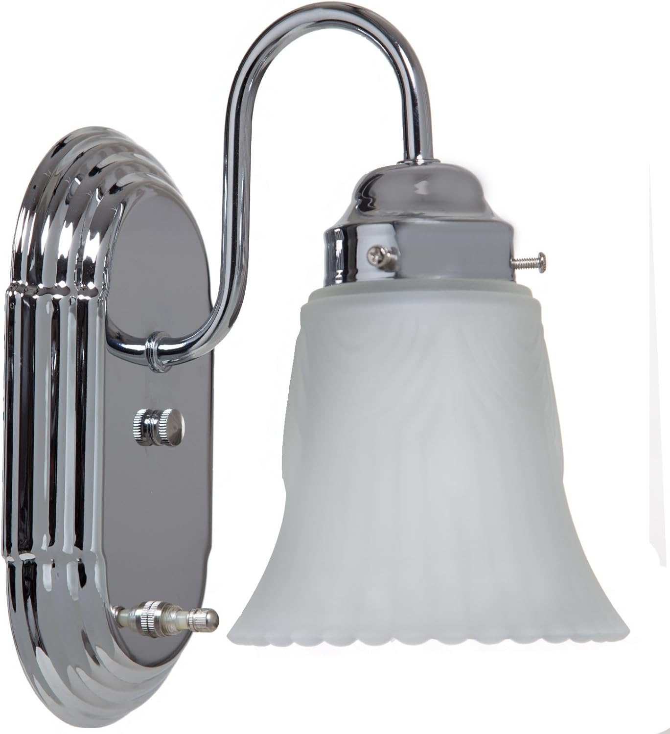 Boston Harbor RF-V-026-CH3L 1-Light Vanity Fixture, Chrome