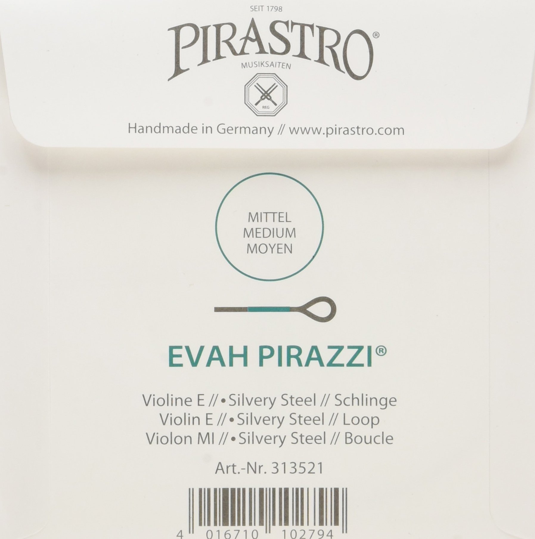 Pirastro 419025 Evah - Juego de cuerdas para violín (4/4)