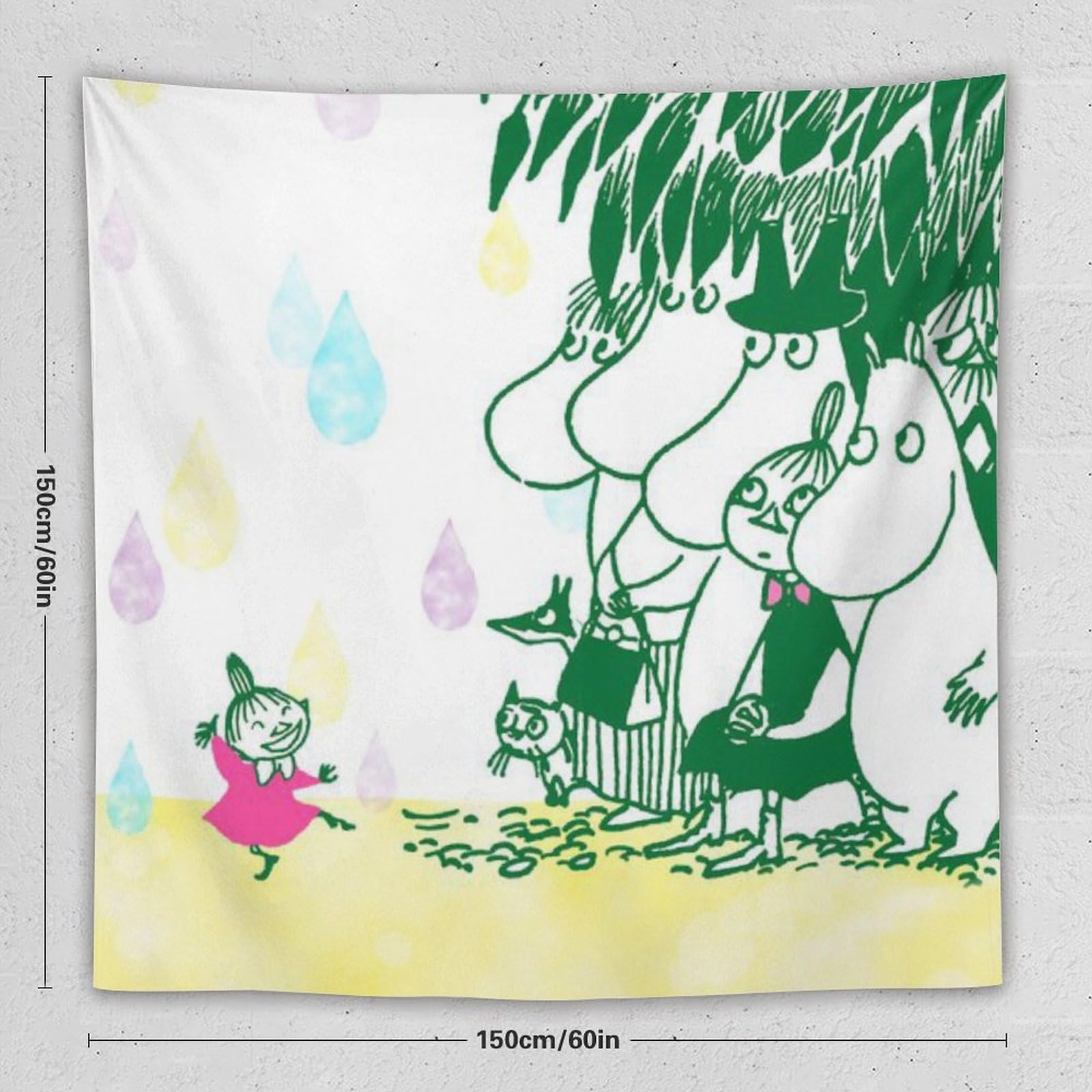 Amazon.co.jp: ムーミンタペストリー アニメタペストリー 壁掛け