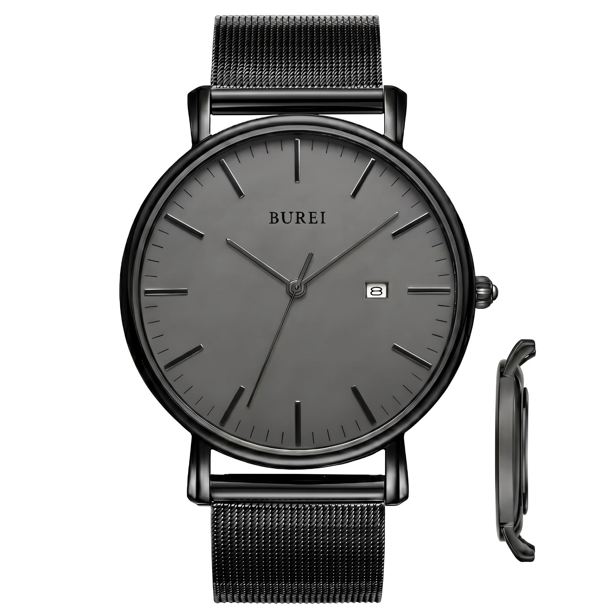 Men Wrist Watches Fashion Minimalist Thin Analog Quartz Waterproof Watches for Men, Refin…