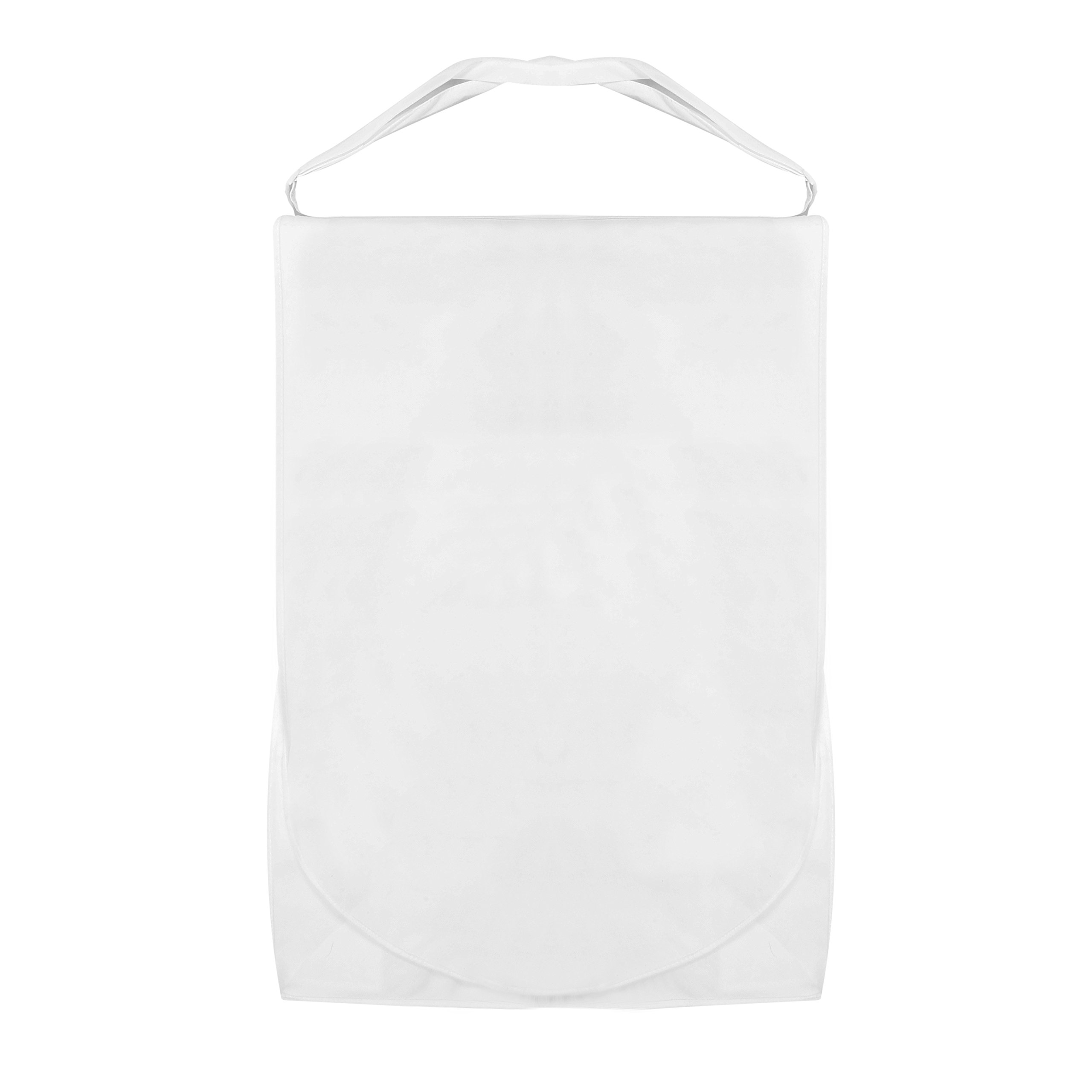 Hoesh International White 72" Wedding Bridal Dress Carrier, Bar & Adjustable Strap With 10" Gusset (White)
