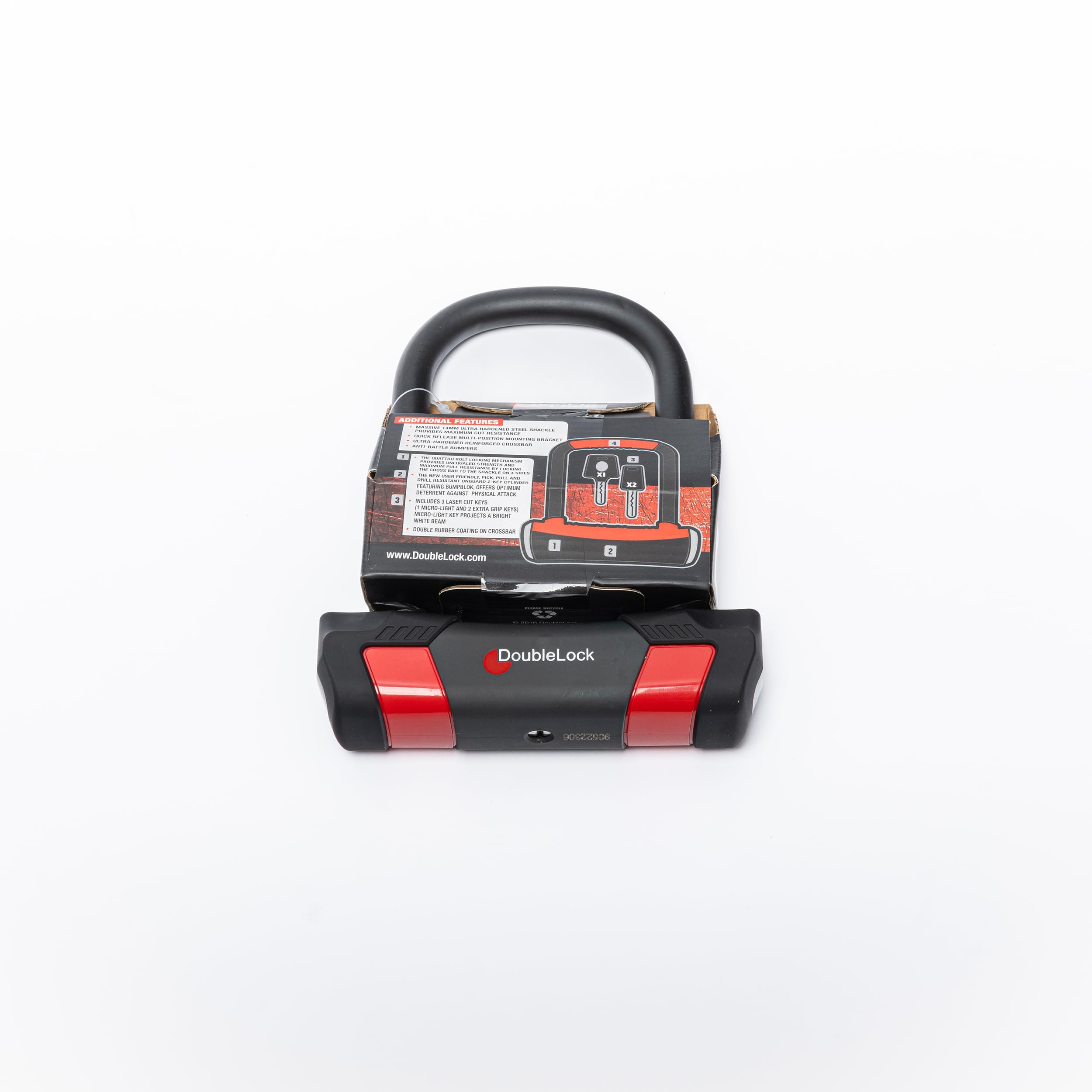 DoubleLock Hangslot Padlock RED | Met ART-4 keurmerk