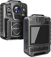 Vista 1 de 1080P Patrol Police - Cámara infrarroja de visión nocturna con tarjeta SD 64G, clip de hombro y cintura, grabadora de audio Vedio Bodycam