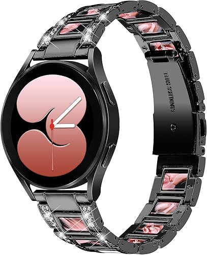 Miniatura 2 de NINKI Correa brillante compatible con Samsung Galaxy Watch 7654 FE 1.575 in 1.732 in Classic 1.693 in 1.850 inClassic 1.654 in 1.811 inActive 2