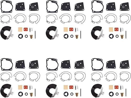ALL-CARB Kit de reparación de carbohidratos de repuesto para Johnson Evinrude V4 V6 (90-175hp) 18-7247 436852 438996