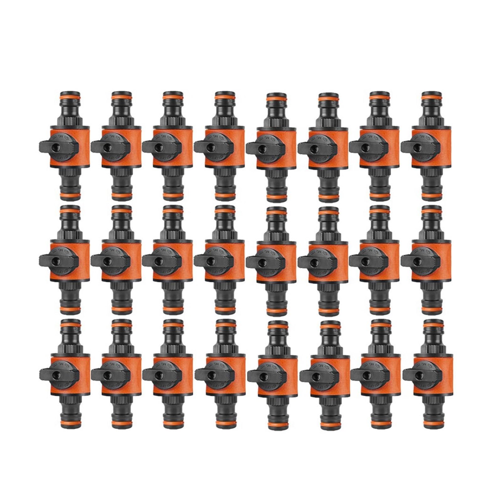 BNGDFDGH 1-30Pcs Garden Hose Tap Shut Off Valve Fitting Connector Pipe Coupler Stop for Faucets Spray Guns Watering System(24Pcs)