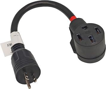 FC-EV62045 Household or Generator AC Adapter Cord NEMA 6-20P to NEMA 14-50R Male 6-20P Plug to Female 14-50R EV 4 Prong Receptacle Adapter Only for EV Charging Output Maximum 20Amp 250Volt