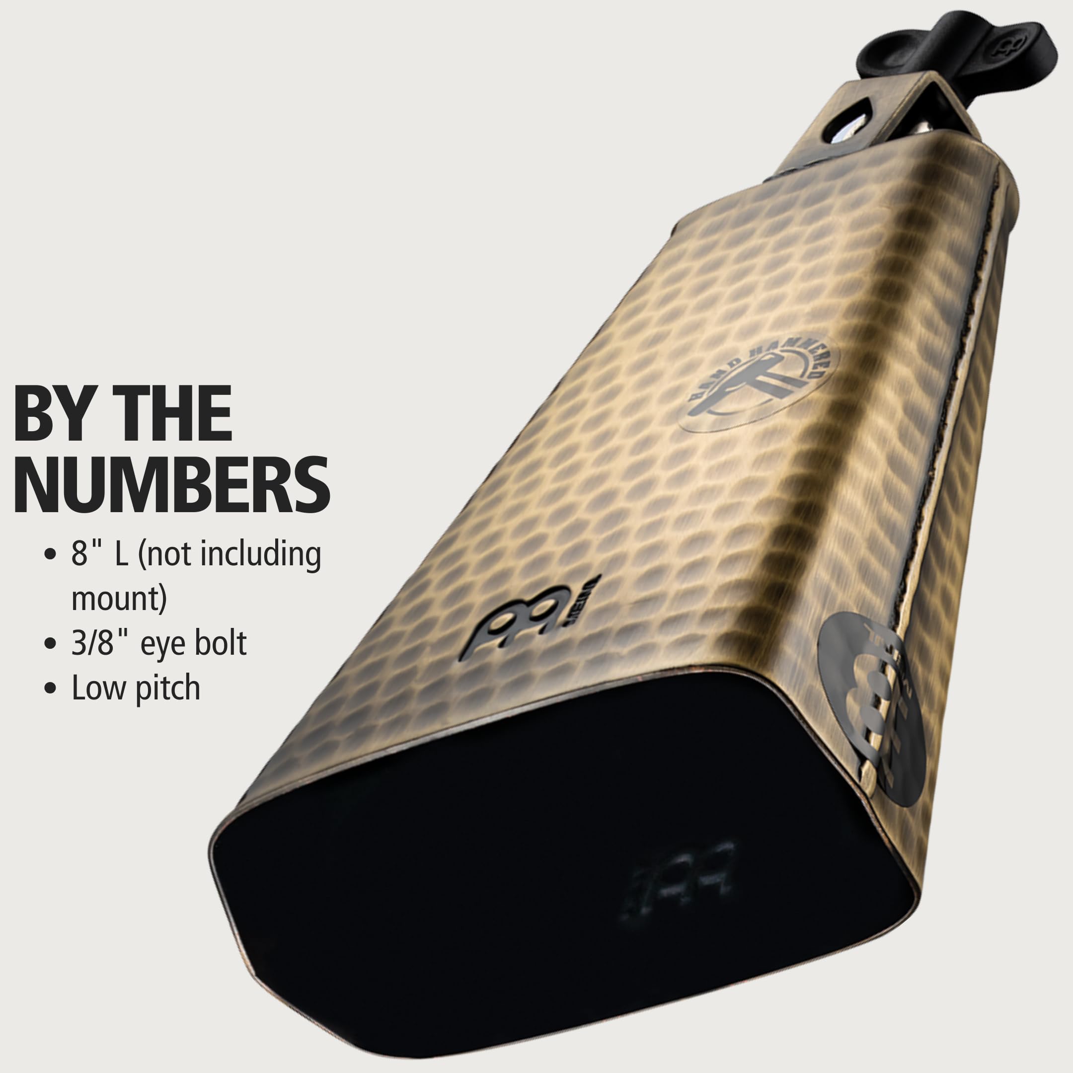 Meinl Percussion Campanaccio battuto a mano 20,32 cm 8'' a bocca larga Oro