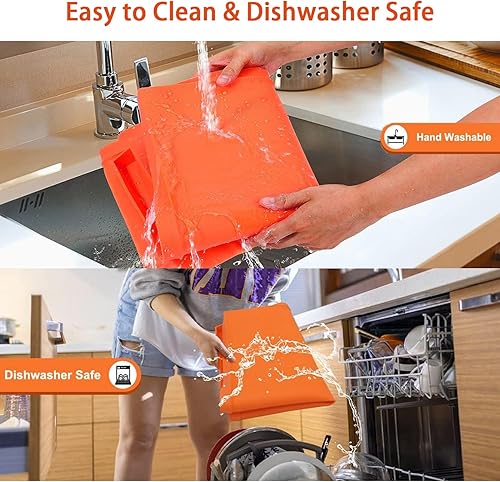 Miniatura 6 de Gearmatte - Tapete de silicona de 22 pulgadas para parrilla Blackstone de 22 pulgadas, cubierta de silicona resistente de grado alimenticio, protege