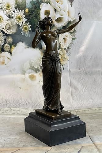 EUROPEAN BRONZE Firmado Bronce Art Deco Noveau Estatua Desnuda Escultura Erótica de mediados de siglo F. Preiss Finery