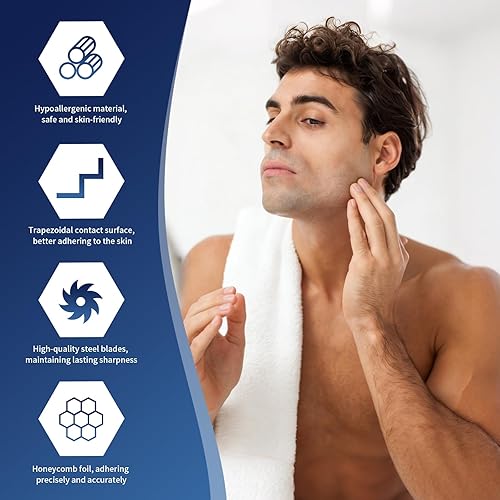 Miniatura 2 de Paquete de 1 lámina de repuesto para afeitadora Pro y cortadores compatibles con la afeitadora Andis No.17150/17155/17200 ProFoil de repuesto