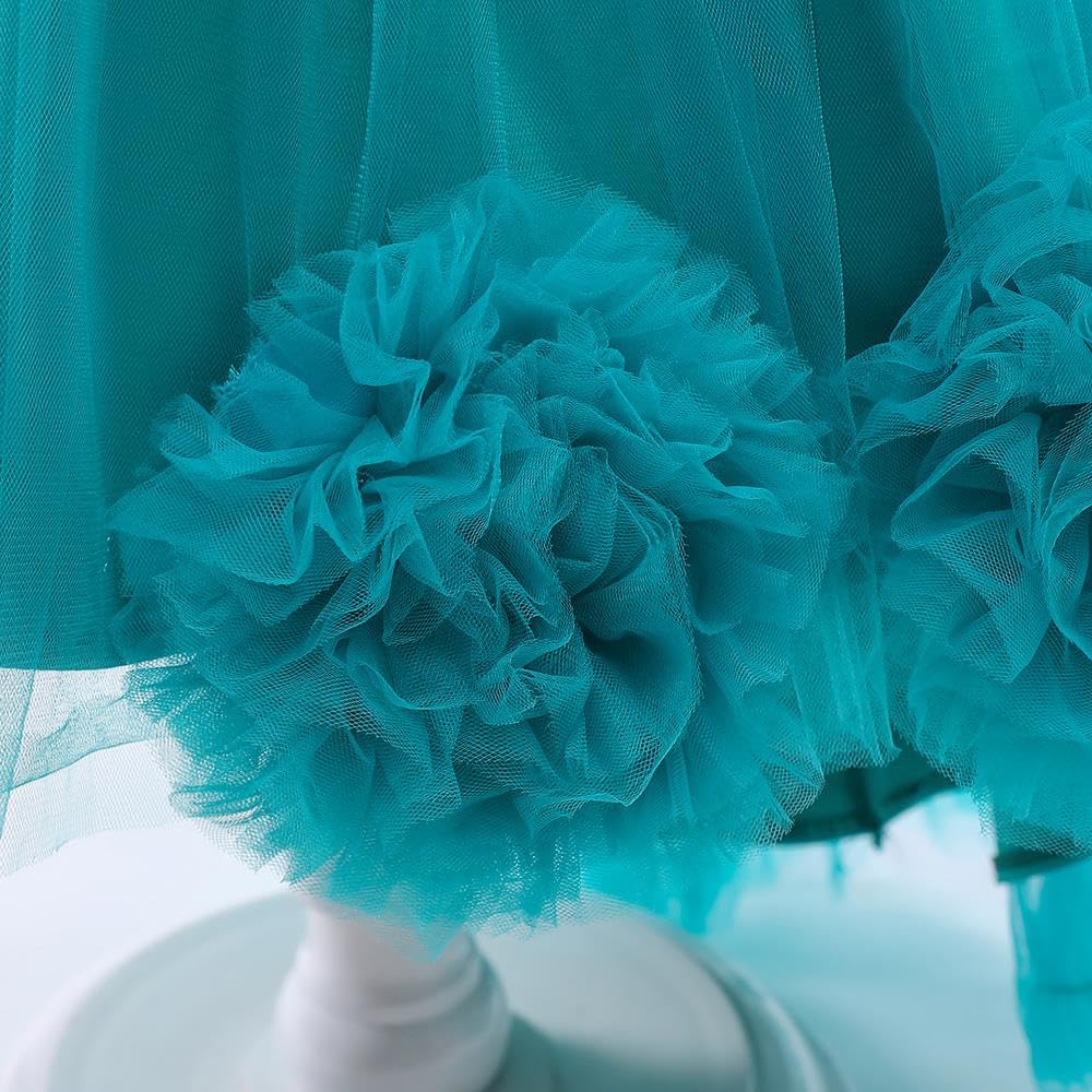 Lito Angels Vestito Damigella Abito da Festa Cerimonia Elegante per Bambina, Taglia 3-10 Anni, Rosa
