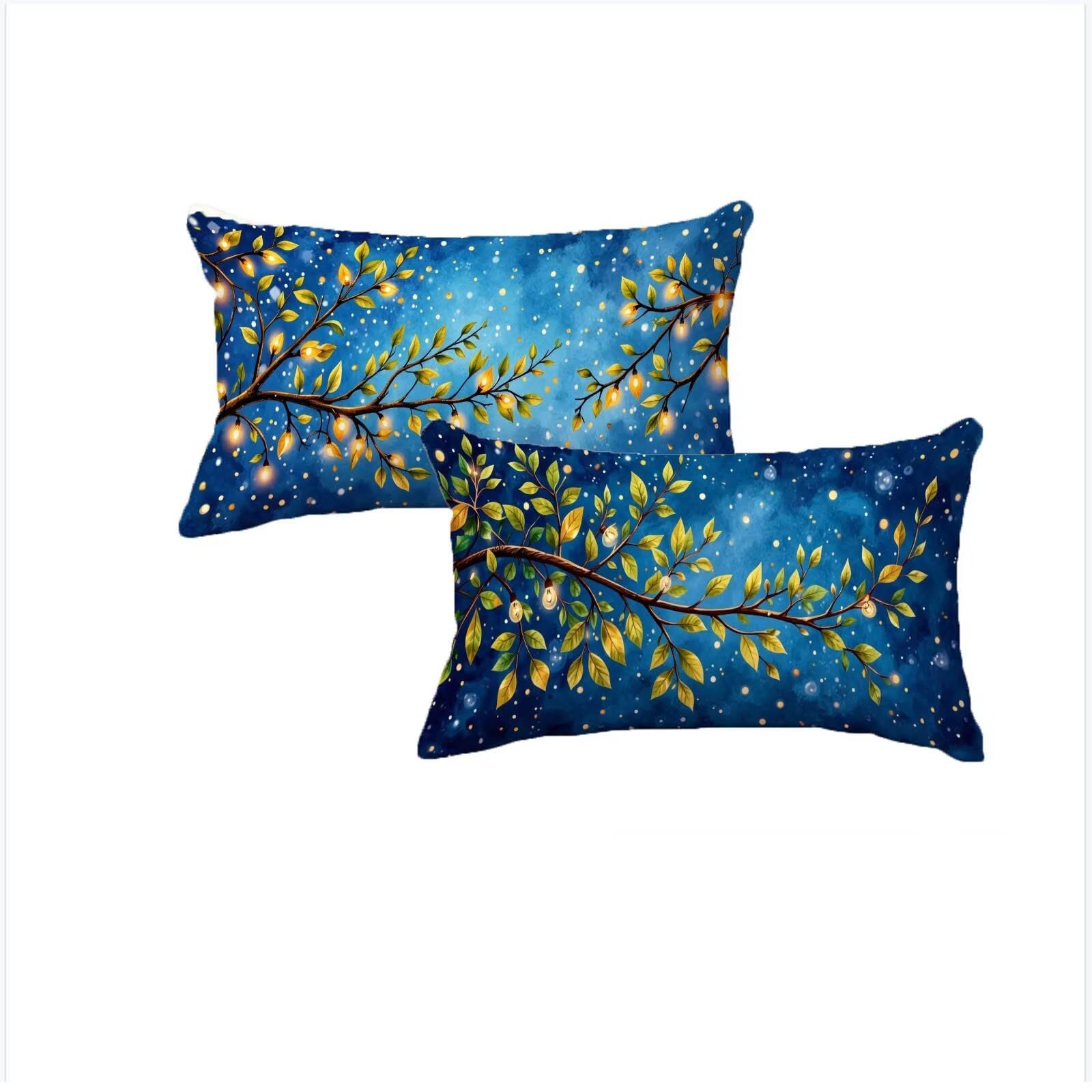 Housse coussin 50x80cm velours de prestige bleu foncé double face zippée