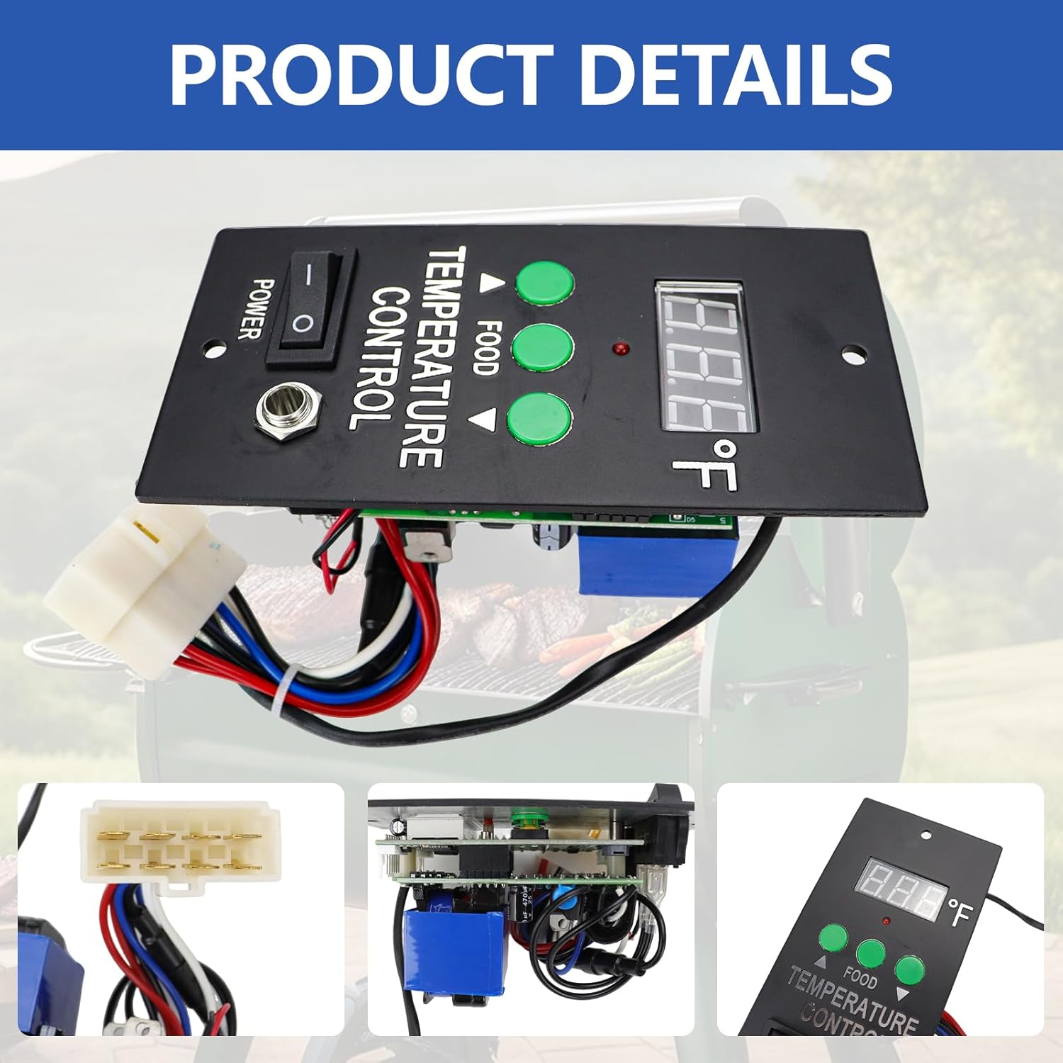 P-1051 Grill Control Circuit Board Compatible with Green Mountain Grills GMG Daniel Boone Choice Non-WiFi 110V Replaces P-1051, P-1051 DB