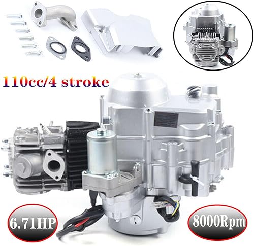 Miniatura 4 de Motor semiautomático de 125 cc de 4 tiempos, motor de 3 velocidades, marcha atrás, con arnés de cableado para ATV Quad Bike Buggy Pit ATV ATC70 90
