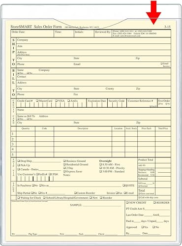 Vista 4 de StoreSMART FJ85SSTCM-5 - Chaquetas de plástico para archivar - Magnéticas - Transparente 5 unidades - Lado corto abierto - FJ85SSTCM-5 Claro