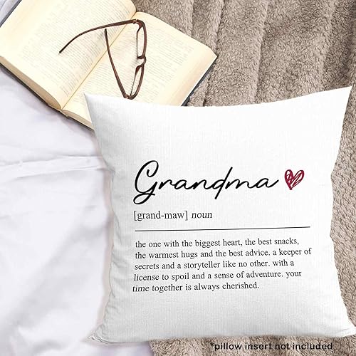 Miniatura 3 de Funda de almohada de 18 x 18 pulgadas, diseño cuadrado para abuela, decoración cuadrada para el hogar, dormitorio, sala de estar, sofá, cama