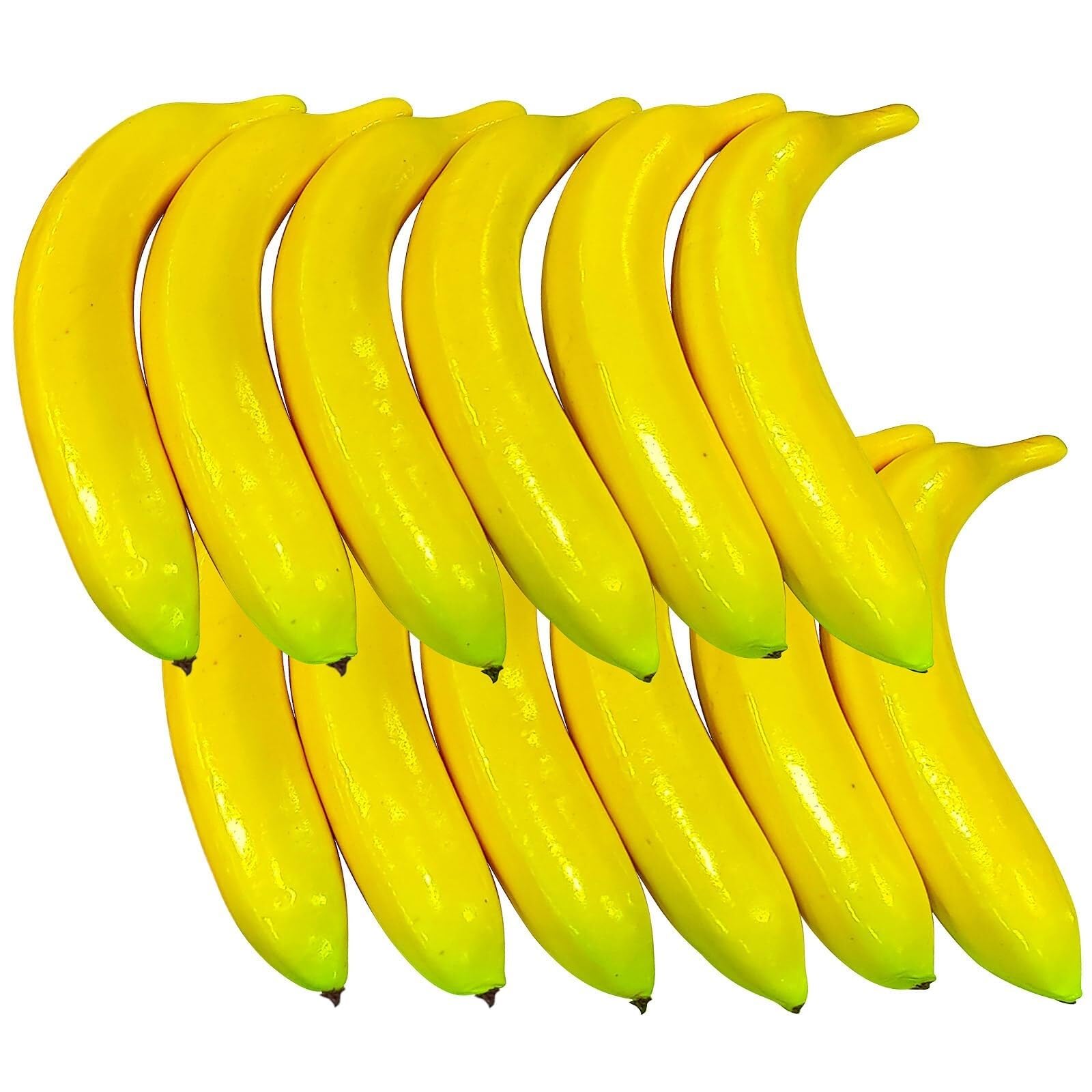 CVdrtyED Reusable Artificial Fruit Display 12 Artificial Banana Simulation Fruit Models Suitable For Filming Props Kitchen Ornaments