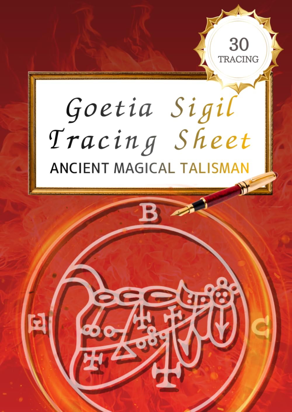 Goetia Sigil Bune Tracing Book: Solomonic Magic Talisman Art Meditation for Wealth and Wisdom: 30-Day Mindful Practice to Attract Riches, Eloquence, and Prosperity