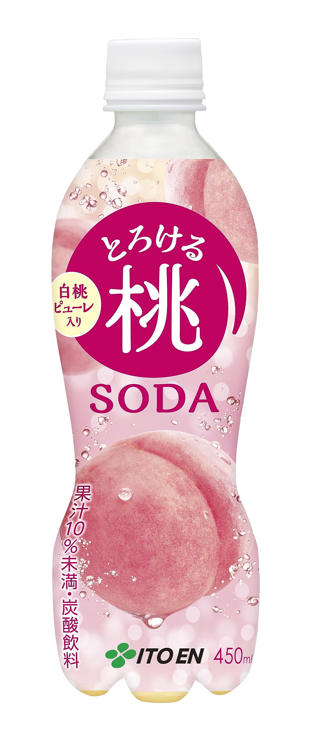Amazon.co.jp: 伊藤園 とろける桃ソーダ 450ml×24本 : 食品・飲料・お酒