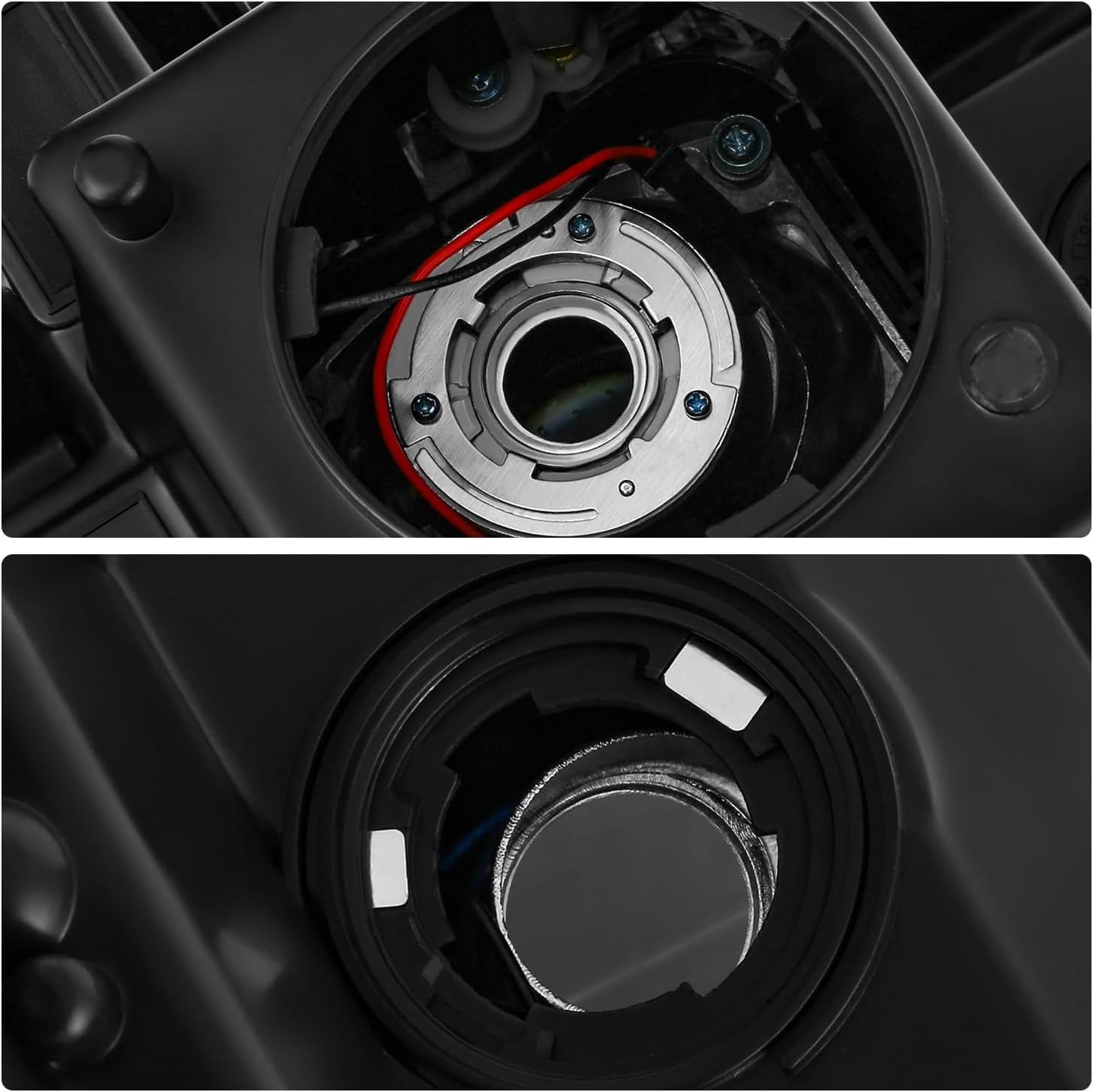 DNA MOTORING OE Style Front Left Headlight Compatible With GMC Sierra 1500 2016-2018 / Sierra 1500 Limited 2019, GM2502453, Black Housing, OEM-HL-0290-L