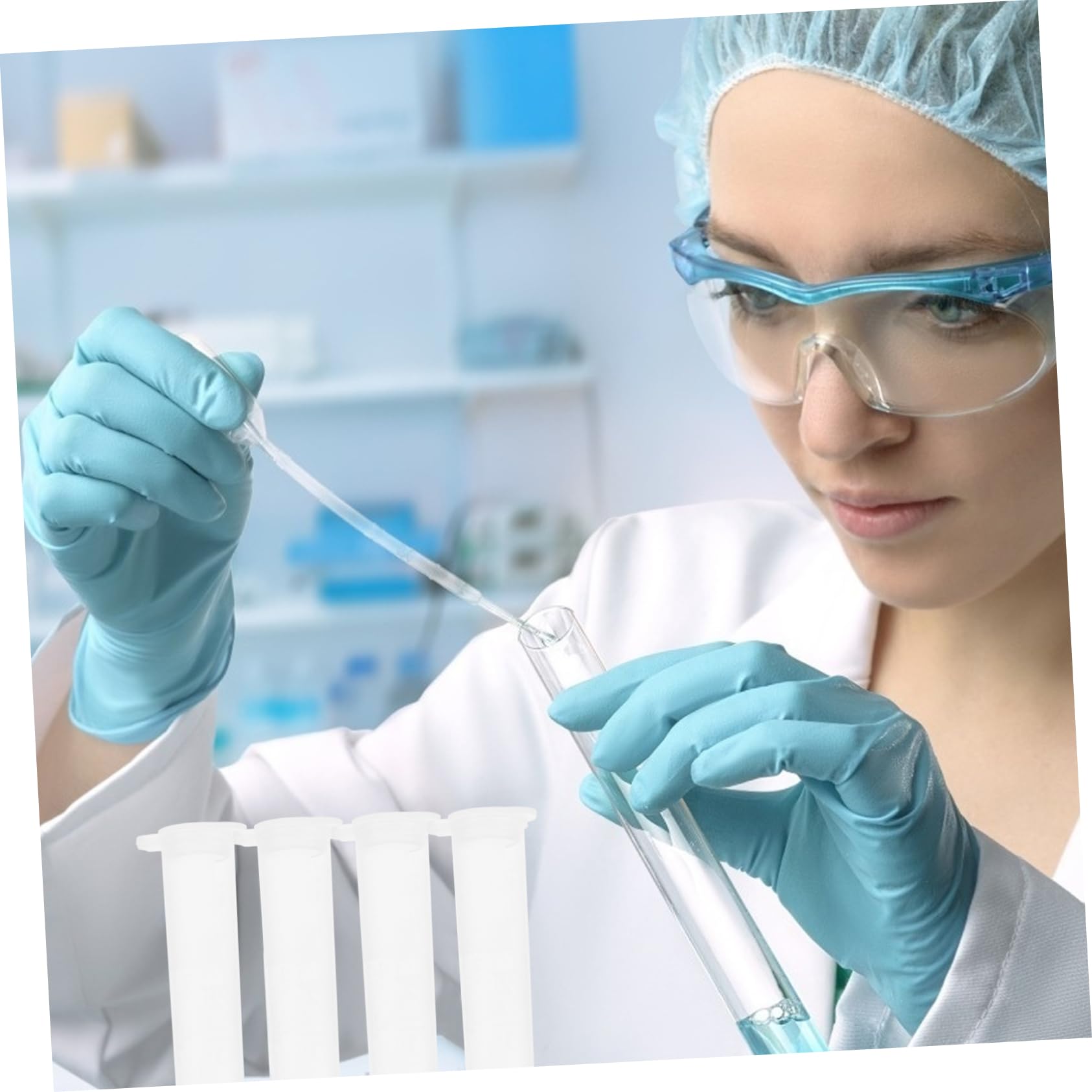Provette Trasparenti in Pe Da 300 Per Centrifuga Fiale Per Esperimenti Di Laboratorio Provetta Centrifuga Per Campioni E Misurazioni