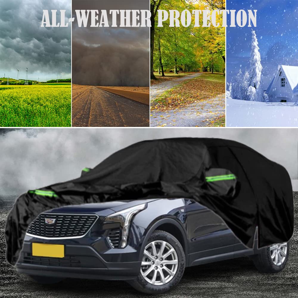 SUV Car Cover Waterproof All Weather For Autoobiles, 300d Oxford Outdoor Full E - Foto 8