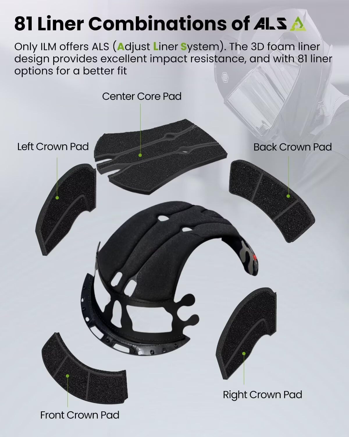 ILM Motorcycle Helmets Full Face for Men Women Powersports Street Racing Cascos para Motos DOT Model MF510A