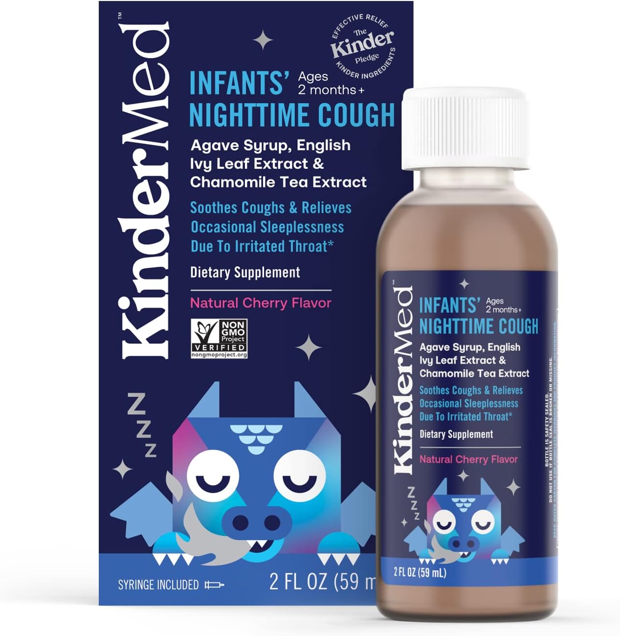 KinderMed Infants' Nighttime Cough, Made with Organic Agave
