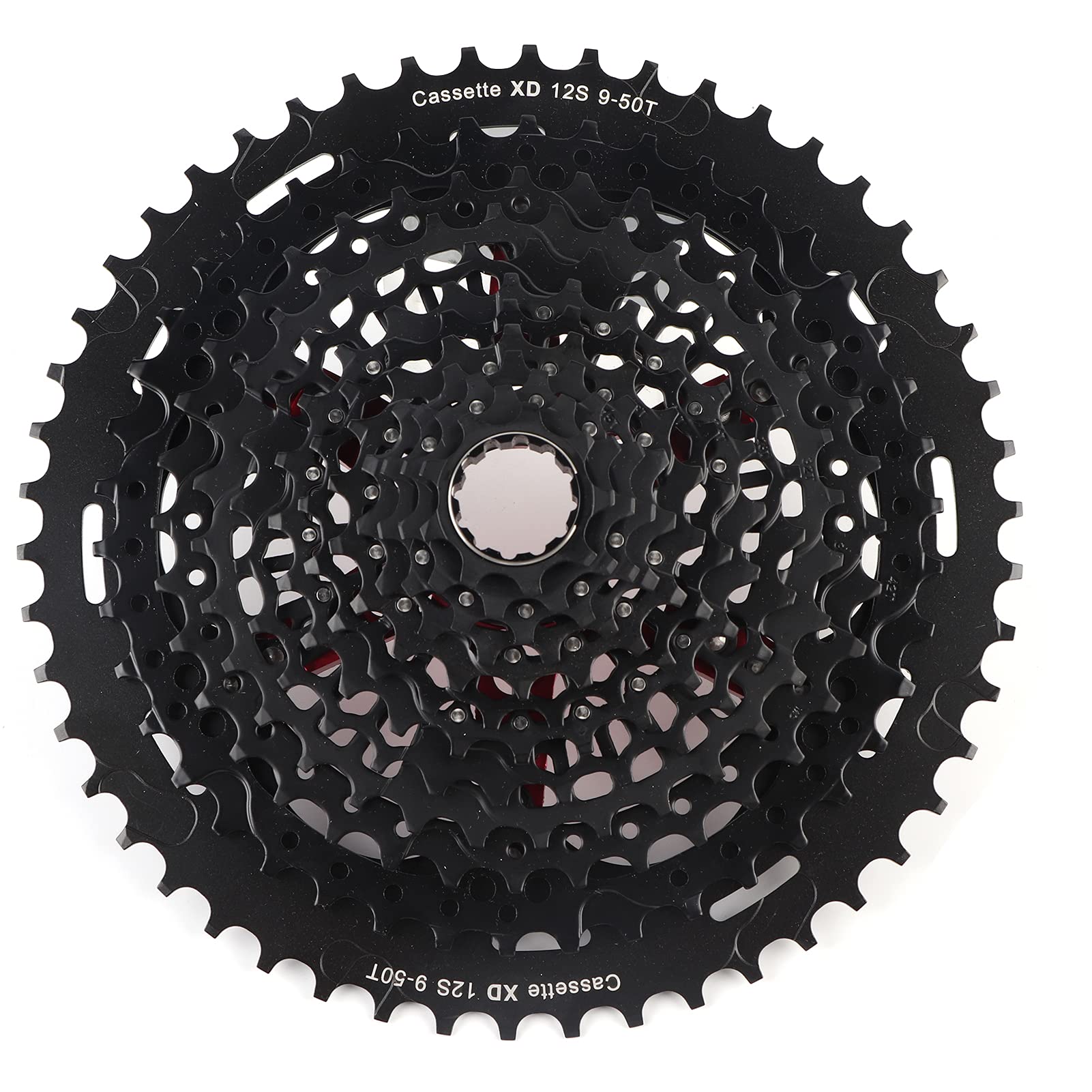 aqxreight Cassette de Aleación de Aluminio para Volante de Bicicleta de 12 Velocidades, Accesorio del 9 50T Xd para Conducción Silenciosa