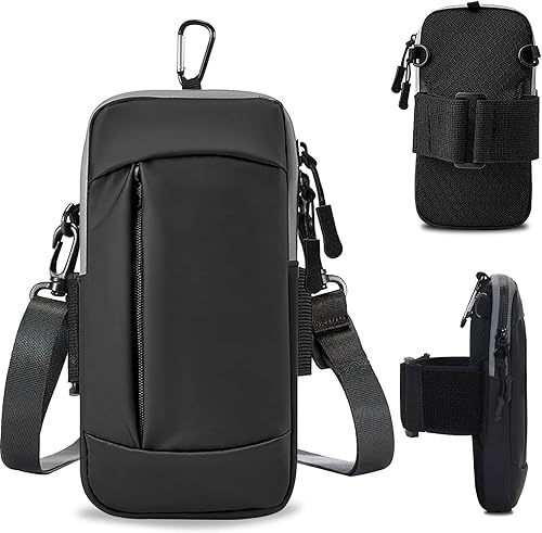 MOVOYEE Soporte para teléfono para correr, brazalete para teléfono celular, bolso cruzado para mujeres, hombres, niños, iPhone 14 13 12 11 Pro Max