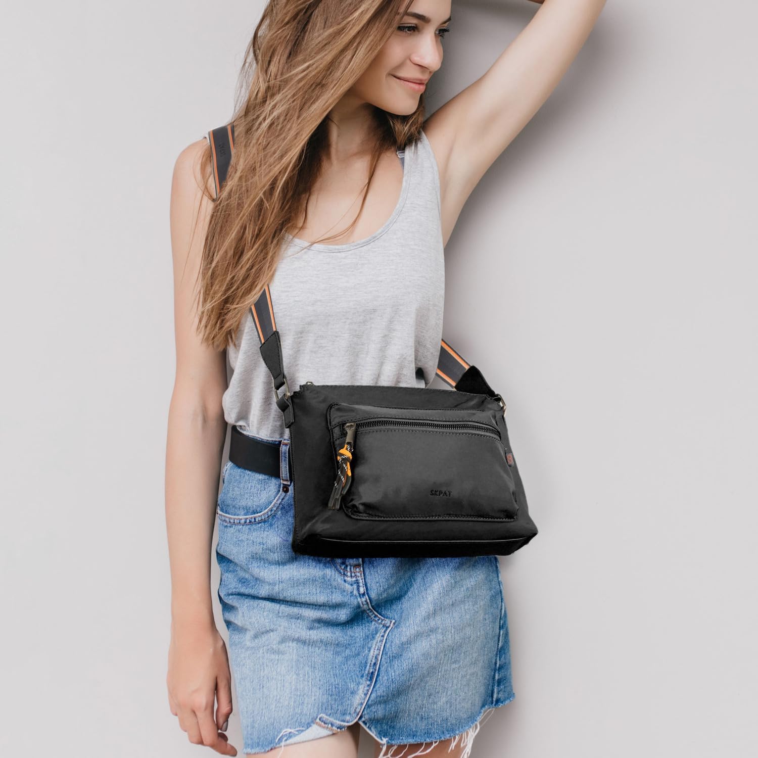 Sac à Main Femme SKPAT Cuir PU - Sac Bandoulière Élégant 23x17x6cm | Sac Quotidien Tendance