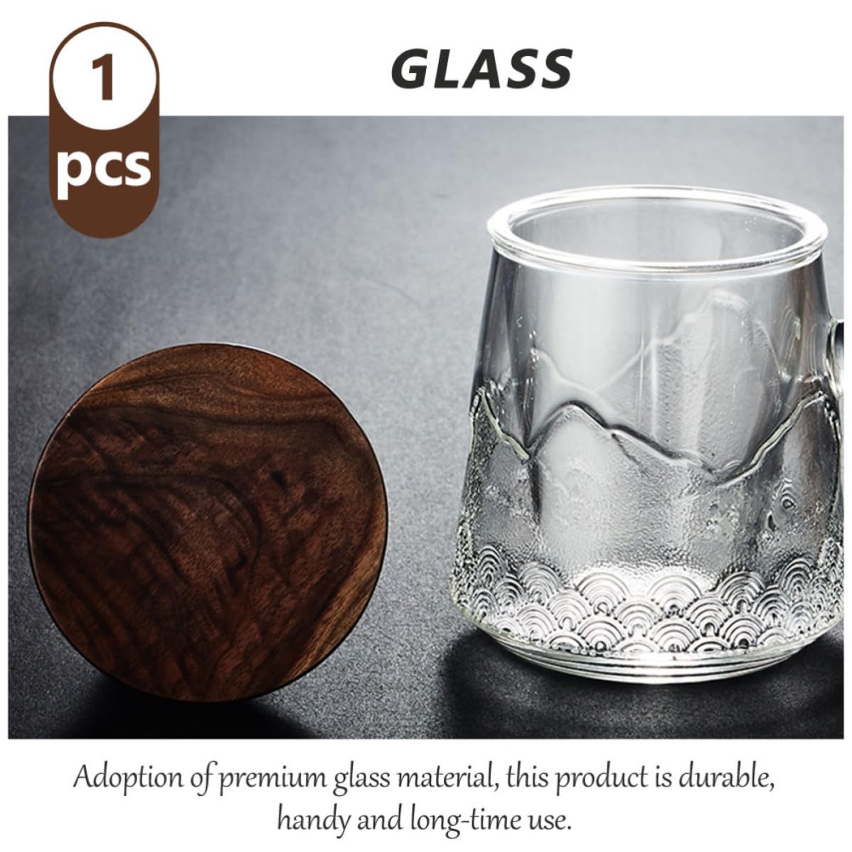 Moderne Glastasse mit Teesieb und Deckel Hitzebeständig und Sicher Großer Fassungsvermögen Tee Trinkbecher für Büro und Zuhause