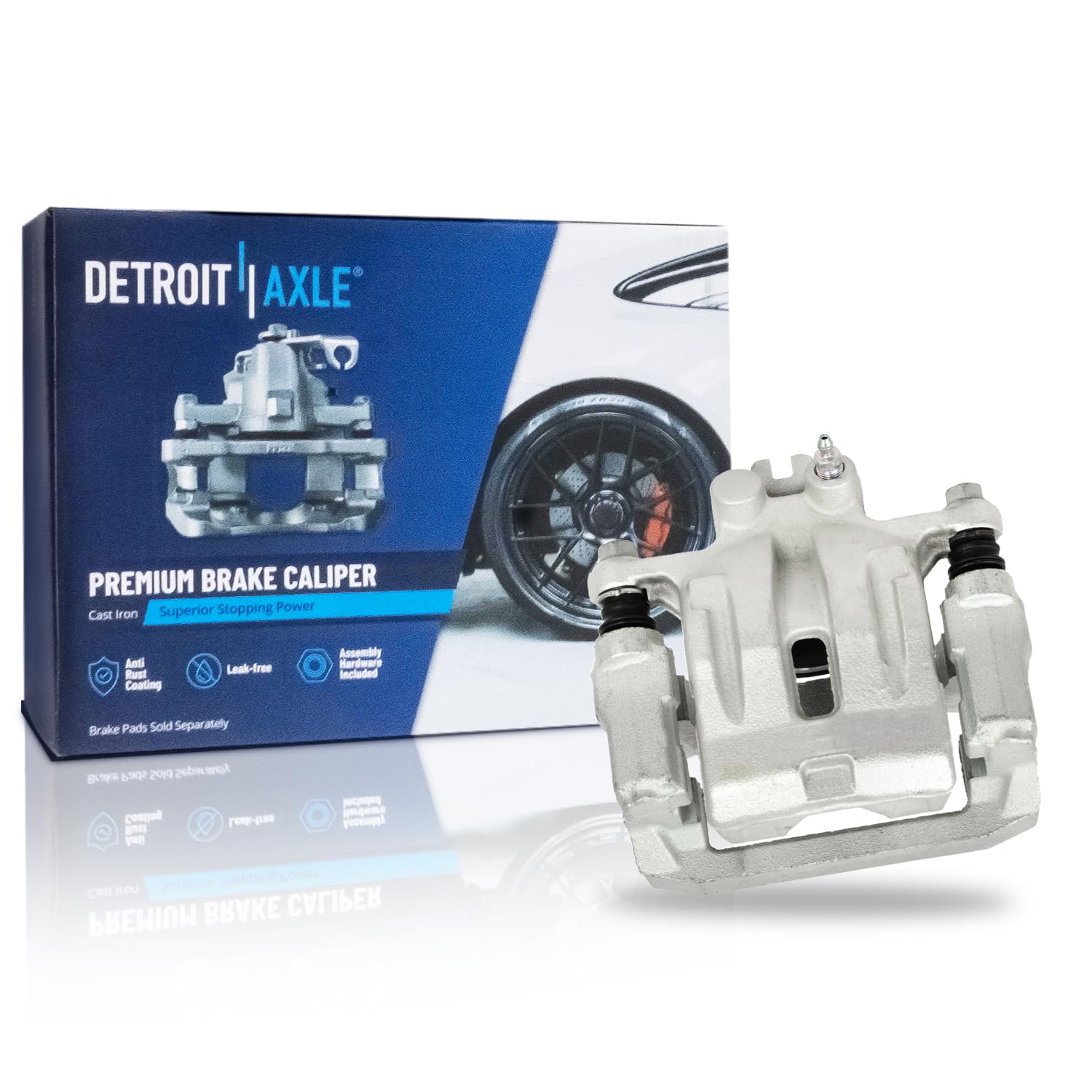 Detroit Axle - Rear Right Brake Caliper w/Bracket for 2007-2015 Mazda CX-9