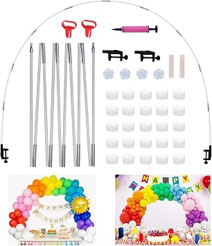 50PCS Balloon Arch Kit, Adjustable balloon arch stand