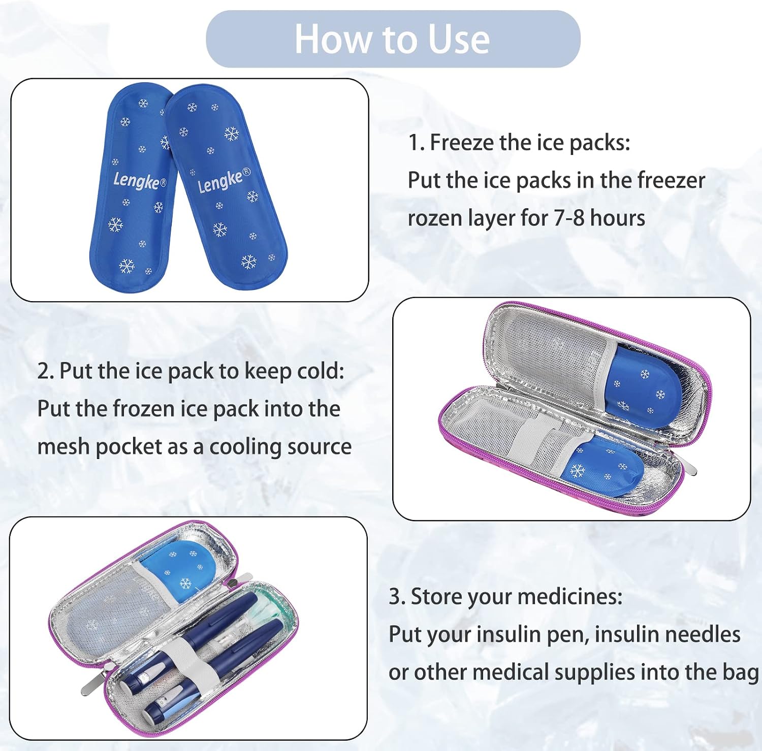 BOMKEE Insulin Cooler Travel Case - Image 4