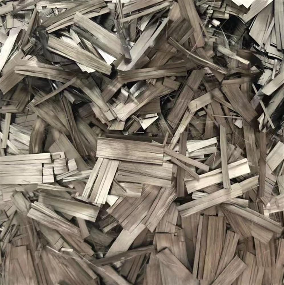 Yinxi Fibre de Carbone hachée en Forme de Flocon de 500g, 1 pièce, 15mm, Motif forgé à Coupe Courte, matériel de pièces de réparation Automobile