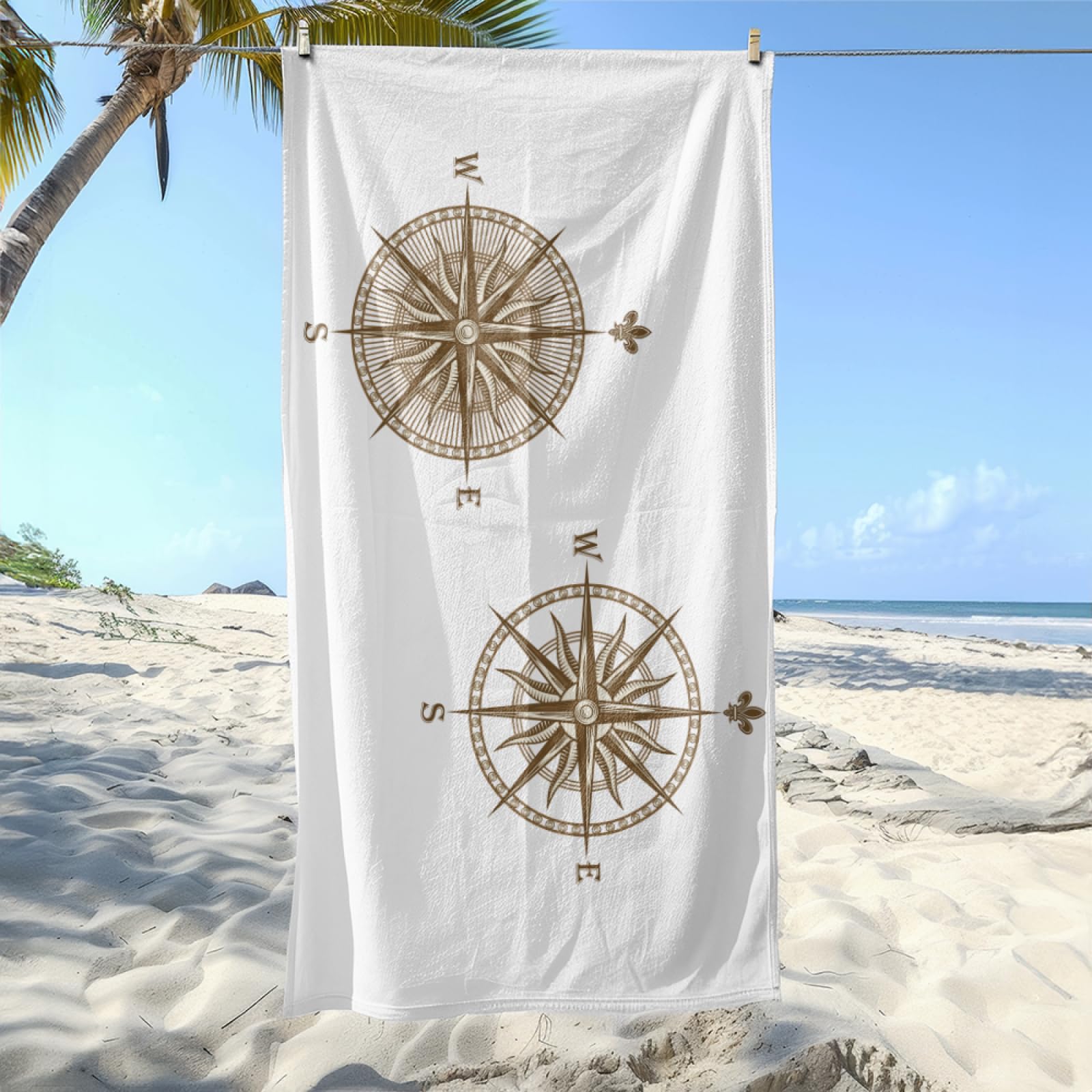 Serviette de PiscineDisque Pointeur Brun Clair Serviette Fouta Plage Stylée Personnalisée pour Adultes, Légère Séchage Rapide Anti-Sable, Adaptée Aux Voyages,Yoga et Vacances 100x180 cm